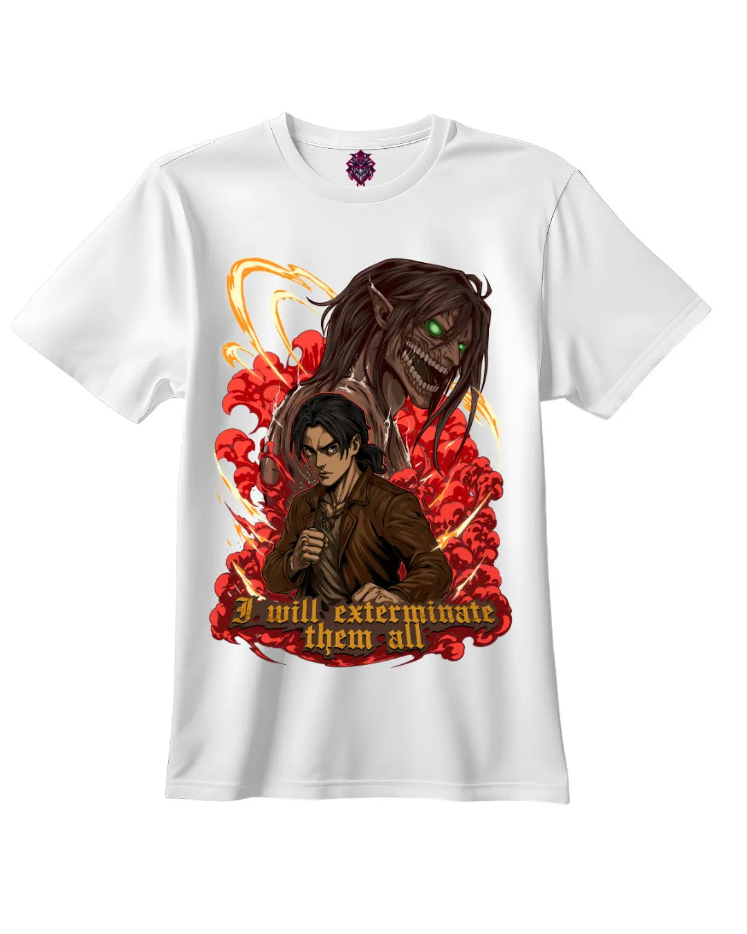 EREN & ATTACK TITAN - AOT T - SHIRT - DEMONLAND