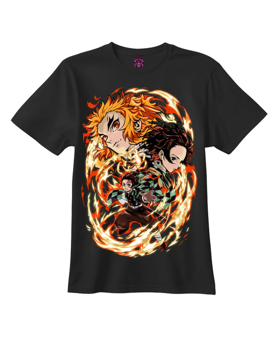 TANJIRO FIRE BREATHE - DM T - SHIRT - DEMONLAND